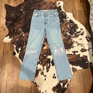 Abercrombie “the 90s straight ultra high rise” jeans